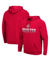 Men's Colosseum Scarlet Ohio State Buckeyes Lantern Pullover Hoodie