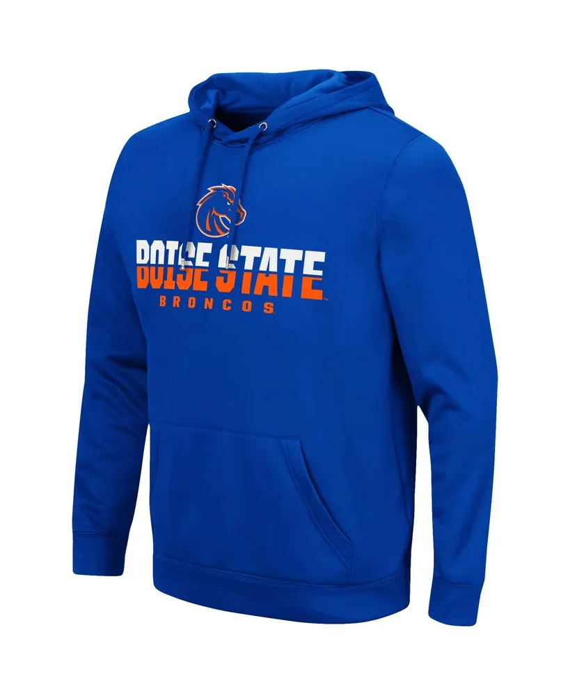 Men's Colosseum Royal Boise State Broncos Lantern Pullover Hoodie