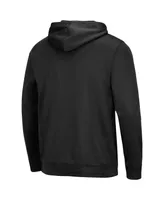 Men's Colosseum Black Ecu Pirates Blackout 3.0 Pullover Hoodie