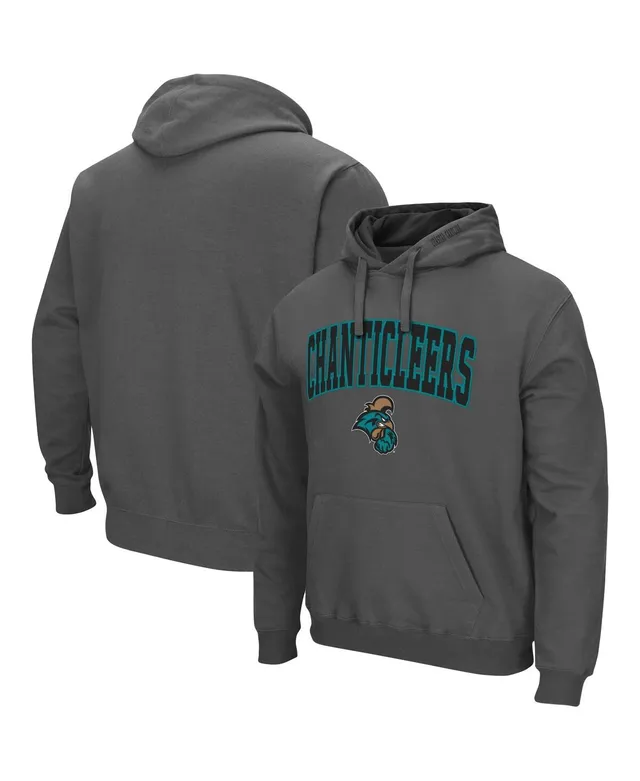 Men's Colosseum Black Coastal Carolina Chanticleers Lantern Pullover Hoodie