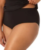 Anne Cole Plus High-Waist Bikini Bottoms