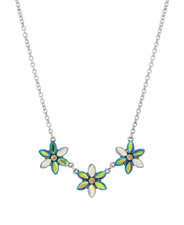 2028 Ab Flower Necklace