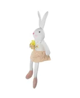 Girl Bunny Rabbit Easter and Spring Table Top Figure, 24"