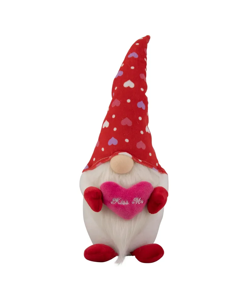 Hearts Kiss Me Valentine's Day Gnome, 16"