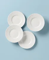 Lenox Dinnerware, Set of 4 Opal Innocence Carved Dessert Plates