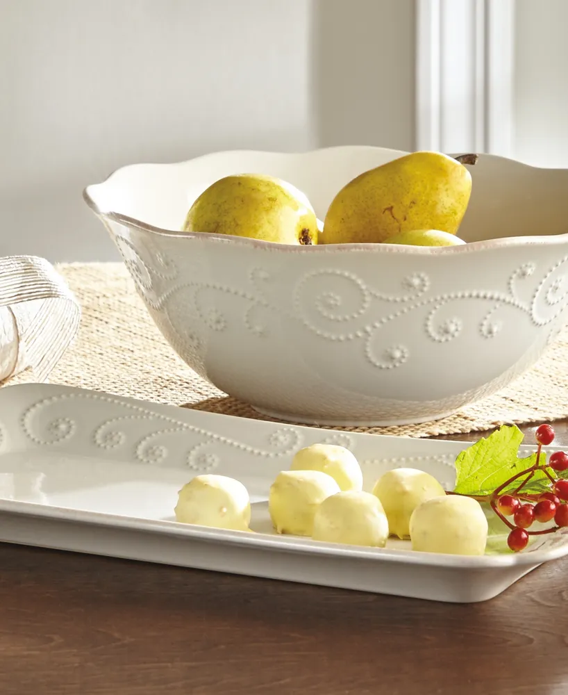 Lenox French Perle Stoneware Hors D'oeuvre Tray