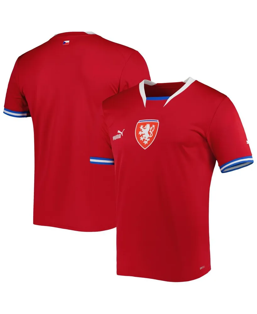 Men's Puma Red Czech Republic National Team 2022/23 Home Replica Jersey