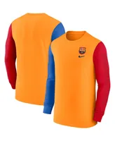 Men's Nike Orange Barcelona Ignite Long Sleeve T-shirt