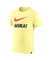 Men's Nike Yellow Club America Swoosh Logo T-shirt