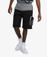 Ecko Unltd Men's Top Block Cargo Fleece Shorts