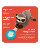 Nuby Calming Natural Flex Snuggleez Pacifier with Plush Animal