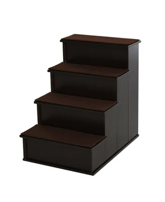 4-Step Wooden Pet Stairs