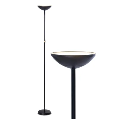 SkyLite Led Modern Torchiere Standing Floor Lamp with Weighted Base