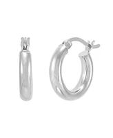 Giani Bernini Polished Tube Hoop Earrings, 15mm