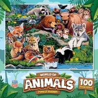 Masterpieces World of Animals - Forest Friends 100 Piece Jigsaw Puzzle