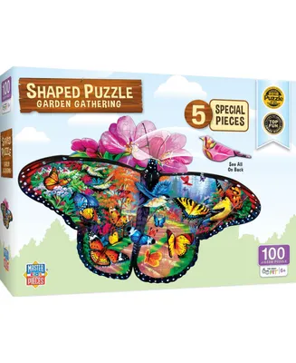 Masterpieces Garden Gathering - 100 Piece Shaped Jigsaw Puzzle
