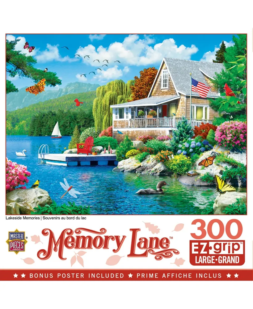 Masterpieces Memory Lane - Lakeside Memories 300 Piece Ez Grip Puzzle