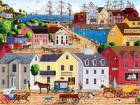 Masterpieces Town & Country Home Port 300 Piece Ez Grip Jigsaw Puzzle