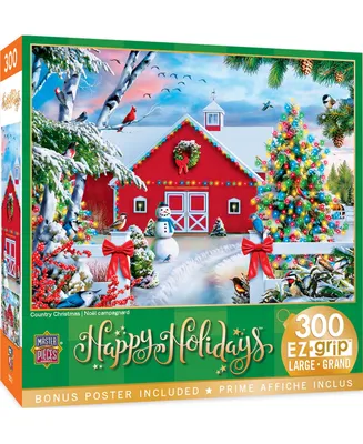 Masterpieces Happy Holidays - Country Christmas 300 Piece Ez Grip Puzzle