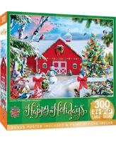 Masterpieces Happy Holidays - Country Christmas 300 Piece Ez Grip Puzzle