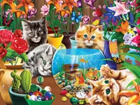 Masterpieces Family Time - Marvelous Kittens 400 Piece Jigsaw Puzzle