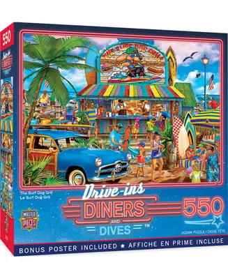 Masterpieces Drive-Ins, Diners & Dives - The Surf Dog Grill 550 Piece Puzzle