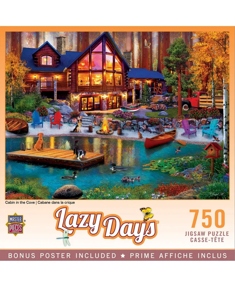 Masterpieces Lazy Days - Cabin in the Cove 750 Piece Jigsaw Puzzle
