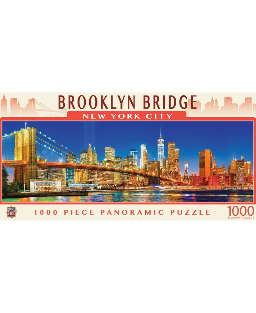 Masterpieces Brooklyn Bridge 1000 Piece Panoramic Jigsaw Puzzle