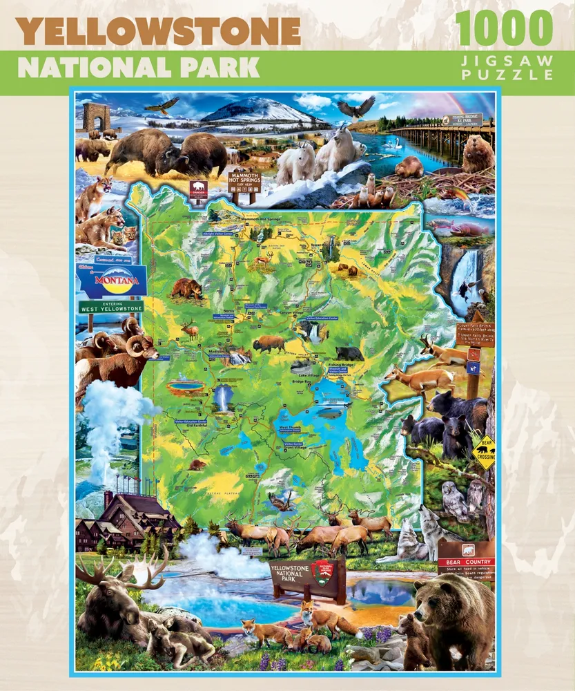 Masterpieces Yellowstone National Park 1000 Piece Jigsaw Puzzle