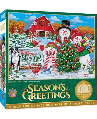Masterpieces Season's Greetings - Tree Farm 1000 Piece Jigsaw Puzzle