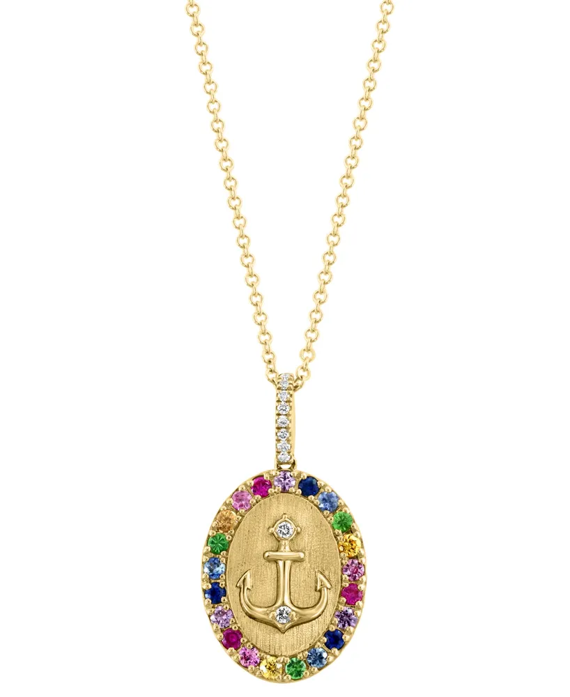 Effy Multi-Gemstone Confetti Station Necklace, 14K on QVC - YouTube