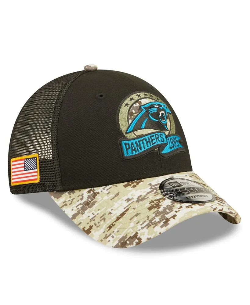 Men's New Era Black/Camo Carolina Panthers 2021 Salute To Service