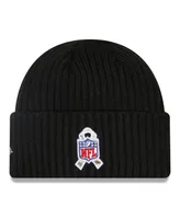 Men's New Era Black New England Patriots 2022 Salute To Service Knit Hat