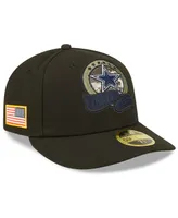 Men's New Era Black Dallas Cowboys 2022 Salute To Service Low Profile 59FIFTY Fitted Hat