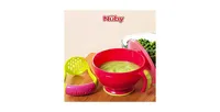 Garden Fresh Mash N' Feed Bowl with Spoon and Food Masher (Pink/Green) - Assorted Pre