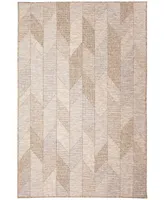 Liora Manne' Orly Angles 5'3" x 7'3" Outdoor Area Rug
