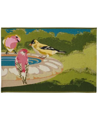 Liora Manne' Esencia Bathing Birdies 2' x 2'10" Area Rug