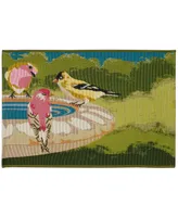 Liora Manne' Esencia Bathing Birdies 2' x 2'10" Area Rug