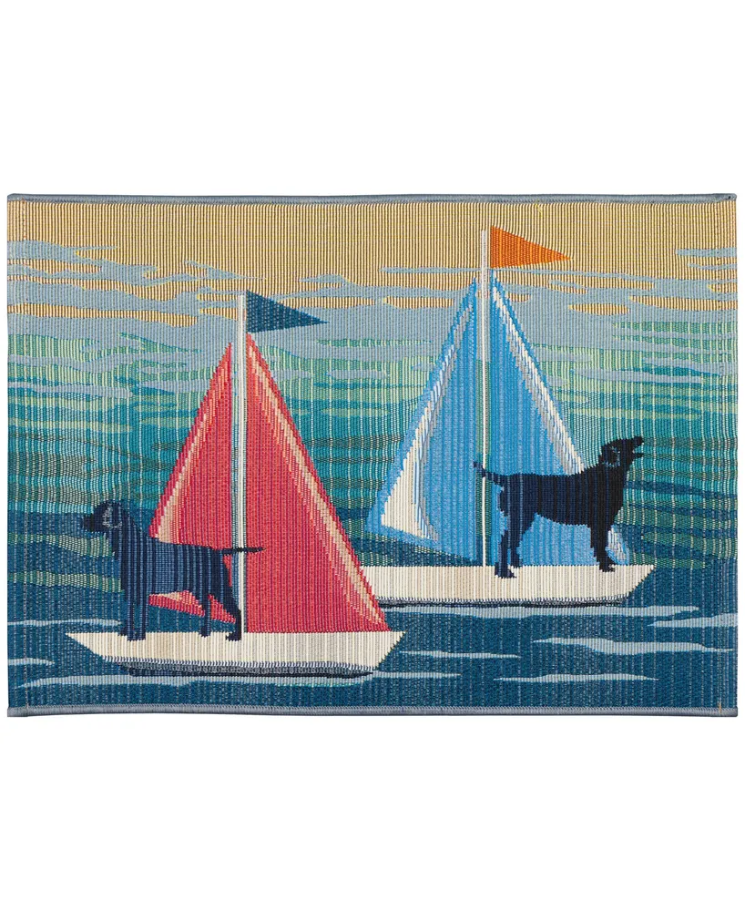 Liora Manne' Esencia See Spot Sail 2'5" x 3'11" Area Rug