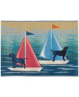 Liora Manne' Esencia See Spot Sail 2'5" x 3'11" Area Rug