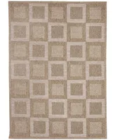 Liora Manne' Orly Squares 7'10" x 9'10" Outdoor Area Rug