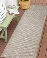 Liora Manne' Orly Texture 1'11" x 7'6" Runner Outdoor Area Rug