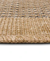 Liora Manne' Sahara Texture Border 6'6" x 9'3" Outdoor Area Rug