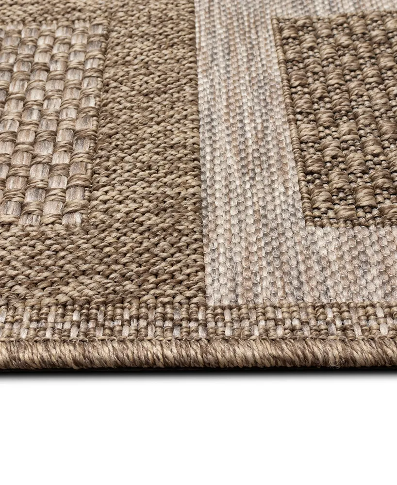 Liora Manne' Orly Squares 6'6" x 9'3" Outdoor Area Rug