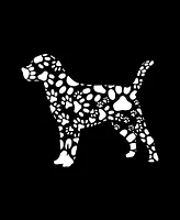 La Pop Art Men's Dog Paw Prints Word Hooded Sweatshirt