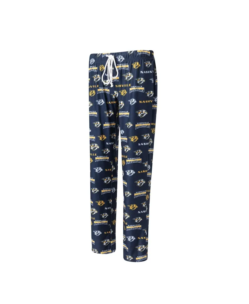 Concepts Sport Women's Concepts Sport Navy Nashville Predators Breakthrough  Allover Logo Sleep Pants