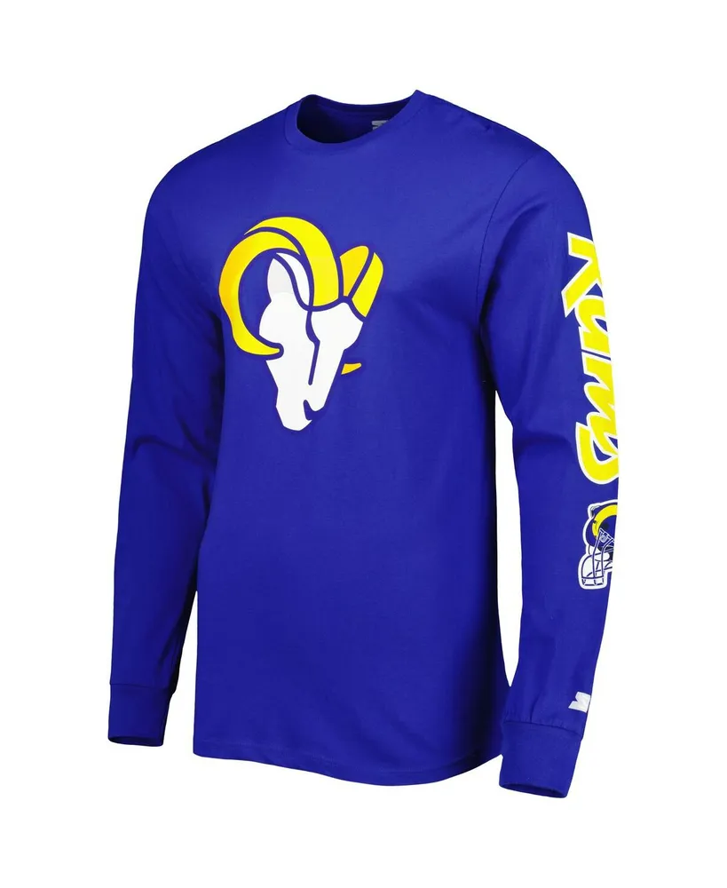 Men's Starter Royal Los Angeles Rams Halftime Long Sleeve T-shirt