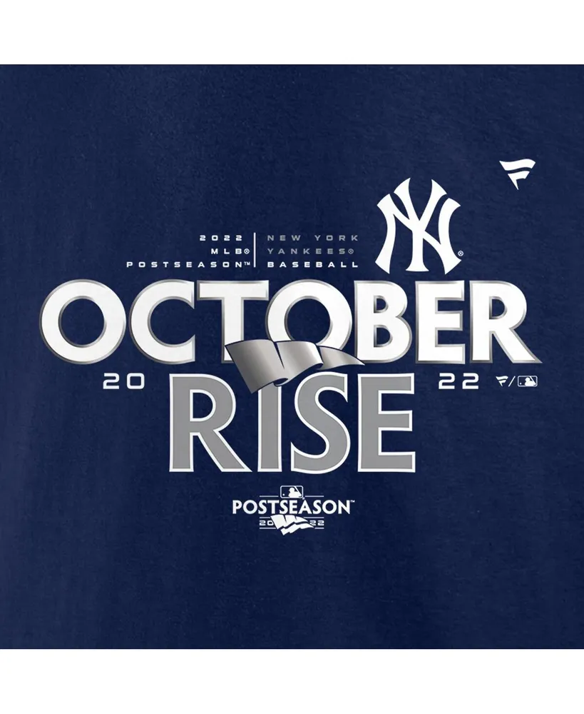 Men's Fanatics Navy New York Yankees 2022 Postseason Locker Room T-shirt