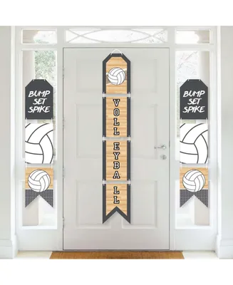 Bump, Set, Spike - Volleyball - Vertical Paper Door Banners - Indoor Door Decor