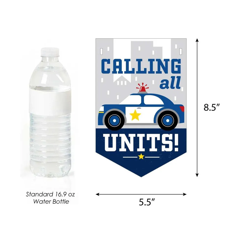 Calling All Units - Police - Cop Bunting Banner - Party Decorations Welcome Baby